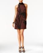 Rachel Rachel Roy Embellished Mock-neck Swing Dress