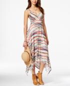 American Rag Printed Empire-waist Handkerchief-hem Maxi Dress, Only At Macy's