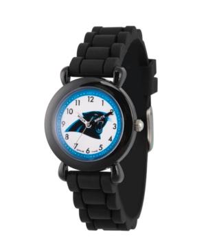 Gametime Nfl Carolina Panthers Kids' Black Plastic Time Teacher Watch