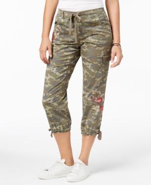 Style & Co Embroidered Capri Pants, Created For Macy's
