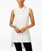 Inc International Concepts Sleeveless High-low Top, Only At Macy's