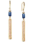 C.a.k.e. By Ali Khan Beaded Rectangle Drop Earring