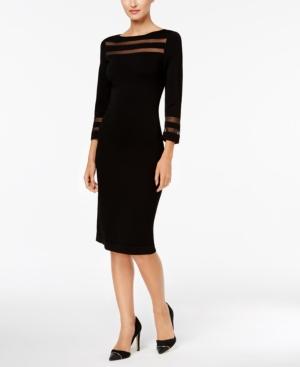 Calvin Klein Illusion Sweater Sheath Dress