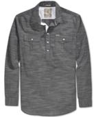 Guess Men's Sunset Heathered Popover Shirt
