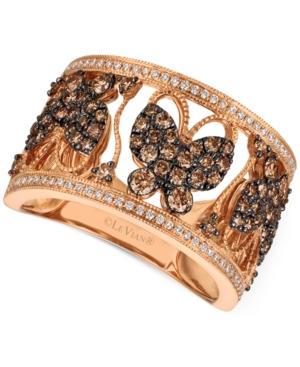Le Vian Chocolatier Diamond Butterfly Ring (1 Ct. T.w.) In 14k Rose Gold