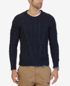 Nautica Men's Mapped Cable-knit Sweater