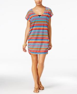 Anne Cole Triangle Striped Mesh Tunic Cover-up Women's Swimsuit
