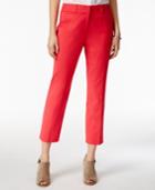 Tommy Hilfiger Cropped Straight-leg Pants, Only At Macy's