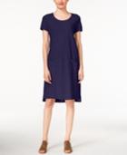 Eileen Fisher Petite Short-sleeve High-low Shift Dress