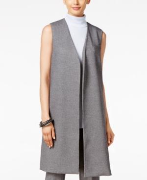 Alfani Petite Long Open-front Vest, Only At Macy's