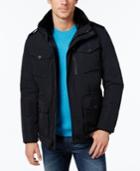 Calvin Klein Men's Jacket With Faux-fur-collar