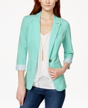 Bcx Juniors' Three-quarter-sleeve Blazer