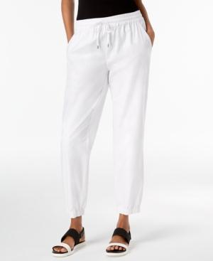 Eileen Fisher Organic Cotton Tapered Pants, Created For Macy's