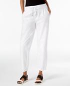Eileen Fisher Organic Cotton Tapered Pants, Created For Macy's