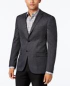 Alfani Slim-fit Charcoal Herringbone Slim-fit Soft Tailored Sport Coat