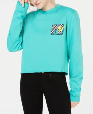Love Tribe Juniors' Mtv Cropped Graphic Sweatshirt