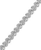 Diamond Link Bracelet (1/4 Ct. T.w.) In Sterling Silver