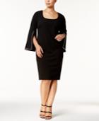 Calvin Klein Plus Size Embellished Split-sleeve Dress