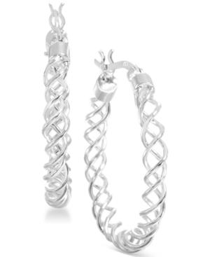 Giani Bernini Sterling Silver Spiral Hoop Earrings, Only At Macy's