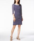 Tommy Hilfiger Cotton Striped Sheath Dress, Only At Macy's