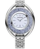 Swarovski Women's Swiss Blue Crystalline Stainless Steel Bracelet Watch 37mm