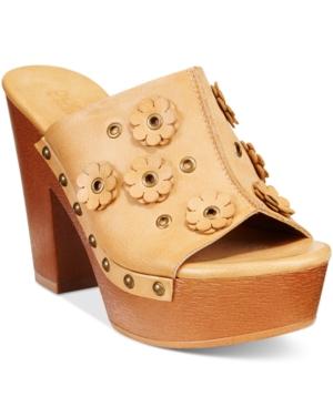 Dolce By Mojo Moxy Janis Wooden Platform Mules Women's Shoes