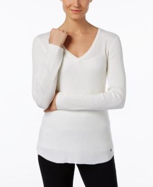 Calvin Klein Ribbed V-neck Sweater
