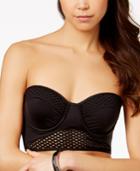 Kenneth Cole Beat Of The Street Mesh-inset Underwire Cropped Bikini Top Women's Swimsuit