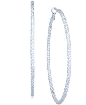 I.n.c. Large Textured Hoop Earrings, Created For Macy's