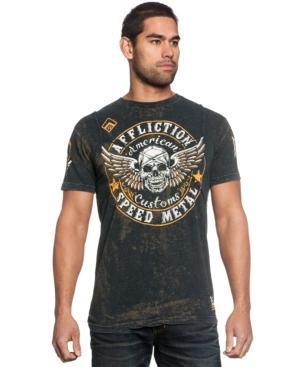 Affliction Crusaders Cross Tape Graphic T-shirt