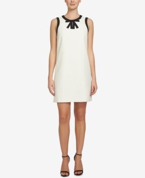 Cece Camilla Contrast Bow Keyhole Dress