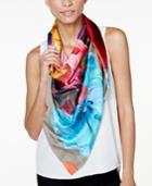Echo Painterly Floral Silk Square Scarf