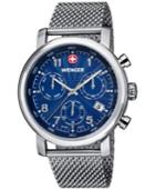 Wenger Men's Swiss Chronograph Urban Classic Stainless Steel Mesh Bracelet Watch 43mm 01.1043.101
