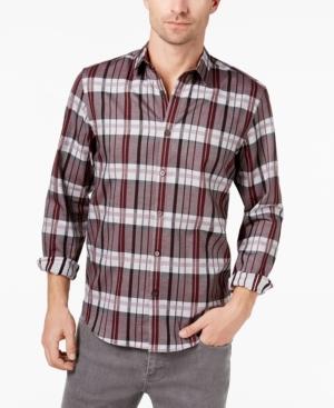Alfani Men's Vintage Plaid Shirt, Created For Macy's