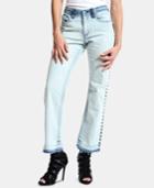 Artistix Embroidered Colorblocked Bootcut Jeans