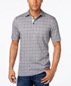 Tasso Elba Men's Windowpane Pocket Polo