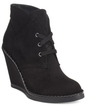 Zigi Soho Karline Lace-up Wedge Booties Women's Shoes