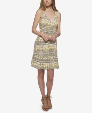 Jessica Simpson Printed Double-strap Sundress