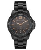 Sean John Men's Venice Black Bracelet Watch 45mm