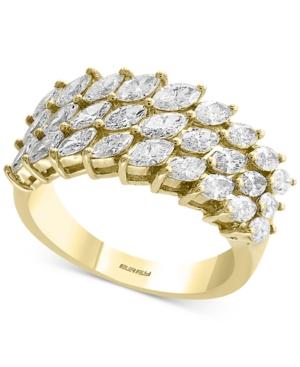 D'oro By Effy Diamond Marquise Cluster Ring (1-3/4 Ct. T.w.) In 14k Gold