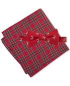 Tommy Hilfiger Men's Deer Print Bow Tie & Royal Stewart Pocket Square Set