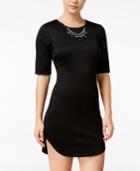 As U Wish Juniors' Bodycon Dress With Necklace