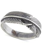 Degs & Sal Men's Feather Ring In Sterling Silver