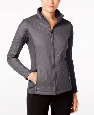 Ideology Colorblocked Quilted Jacket, Only At Macy's
