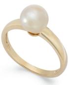 Victoria Townsend 18k Gold Over Sterling Silver Ring, Pearl June Birthstone Ring (7mm)