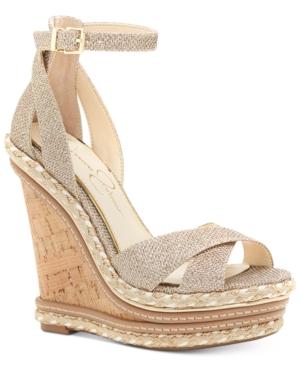 Jessica Simpson Ahnika Ankle-strap Wedge Sandals Women's Shoes