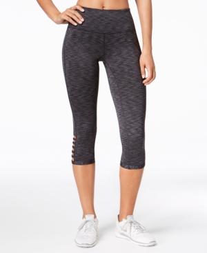 Ideology Space-dyed Cropped Cutout Leggings, Created For Macy's