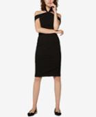 Fame And Partners Off-the-shoulder Halter Dress