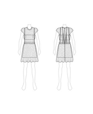Customize: Add Cap Sleeves - Fame And Partners Cap-sleeve 2-pc. Lace Mini Dress