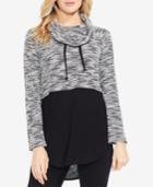 Two By Vince Camuto Colorblocked Cowl-neck Sweater